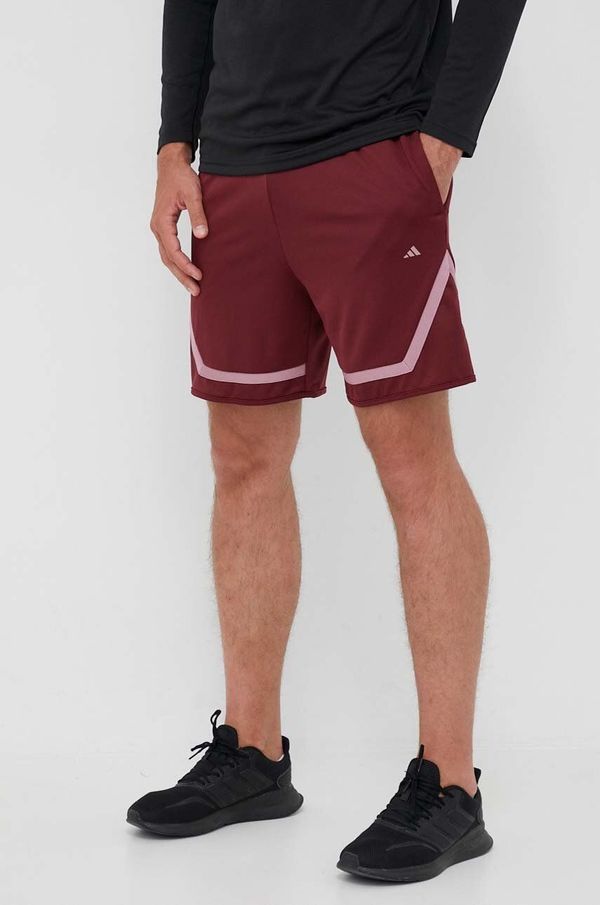 adidas Performance Kratke hlače za trening adidas Performance Pro Block boja: bordo