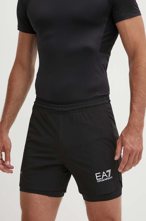 EA7 Emporio Armani Kratke hlače za trening EA7 Emporio Armani boja: crna, PNBXZ.8NPS09