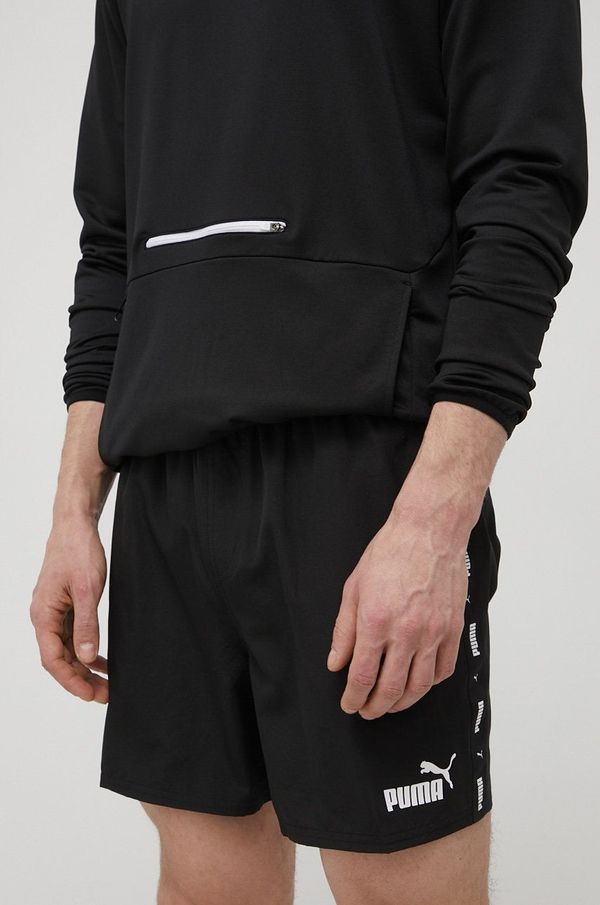 Puma Kratke hlače za trening Puma Ess+ Tape za muškarce, boja: crna