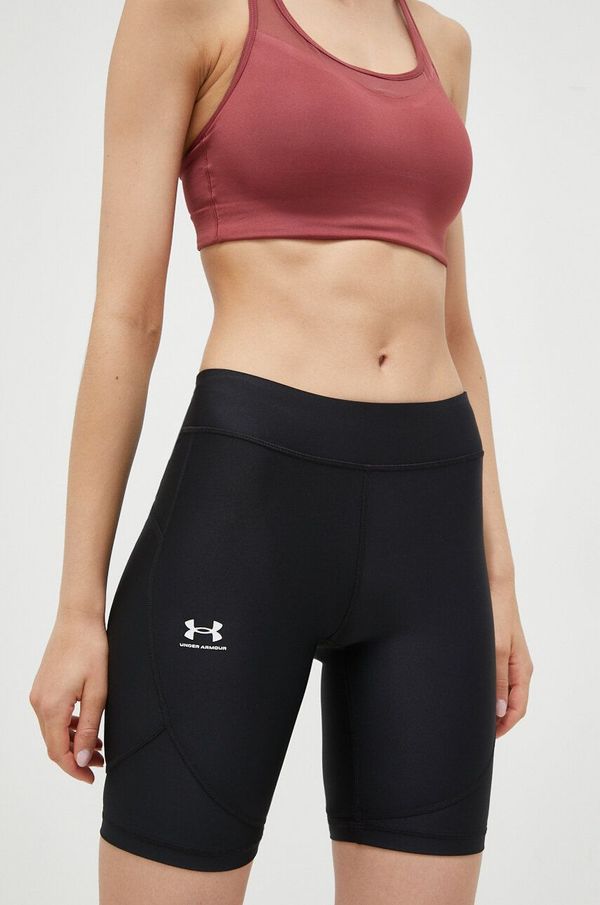 Under Armour Kratke hlače za trening Under Armour Authentics boja: crna, bez uzorka, srednje visoki struk