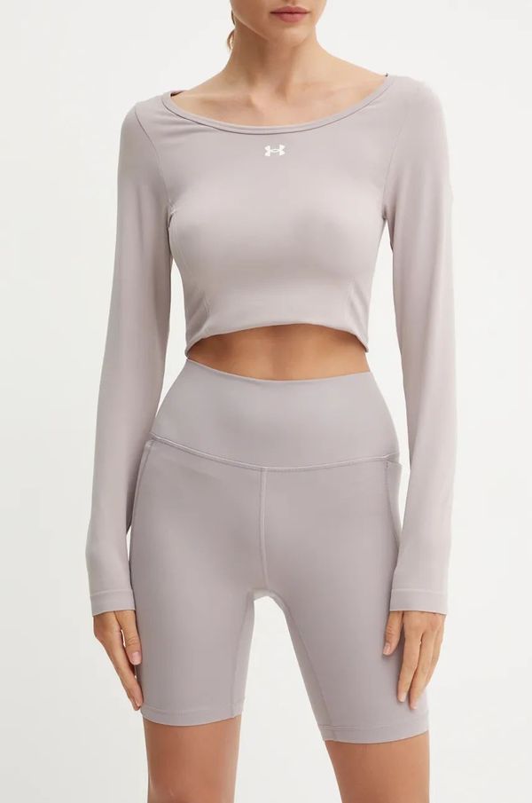 Under Armour Kratke hlače za trening Under Armour Meridian boja: ljubičasta, bez uzorka, visoki struk, 1382521