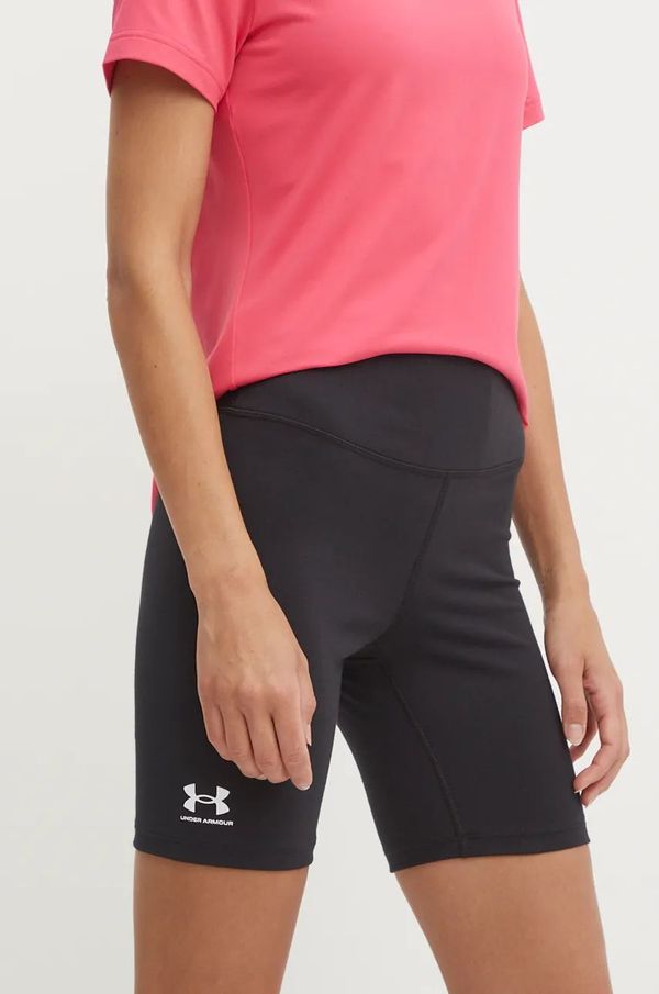 Under Armour Kratke hlače za trening Under Armour Rival boja: crna, bez uzorka, visoki struk, 1386703
