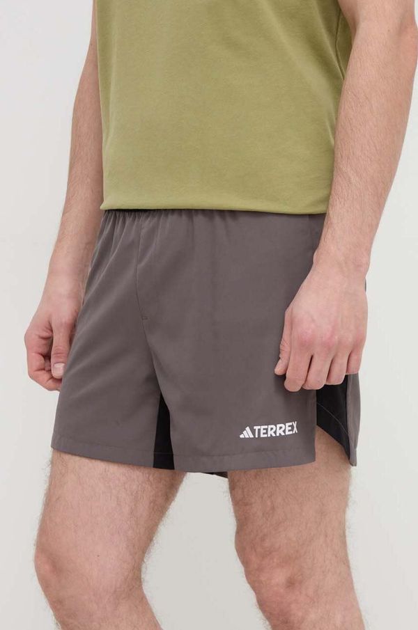 adidas TERREX Kratke outdoor hlače adidas TERREXMulti boja: siva