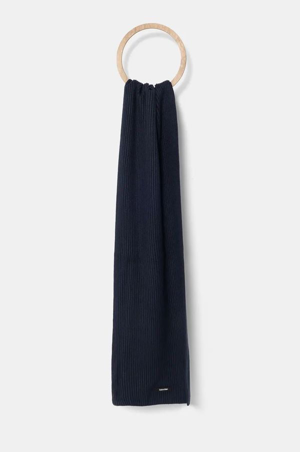 Calvin Klein Kratki šal s primjesom vune Calvin Klein boja: crna, bez uzorka, K50K512367