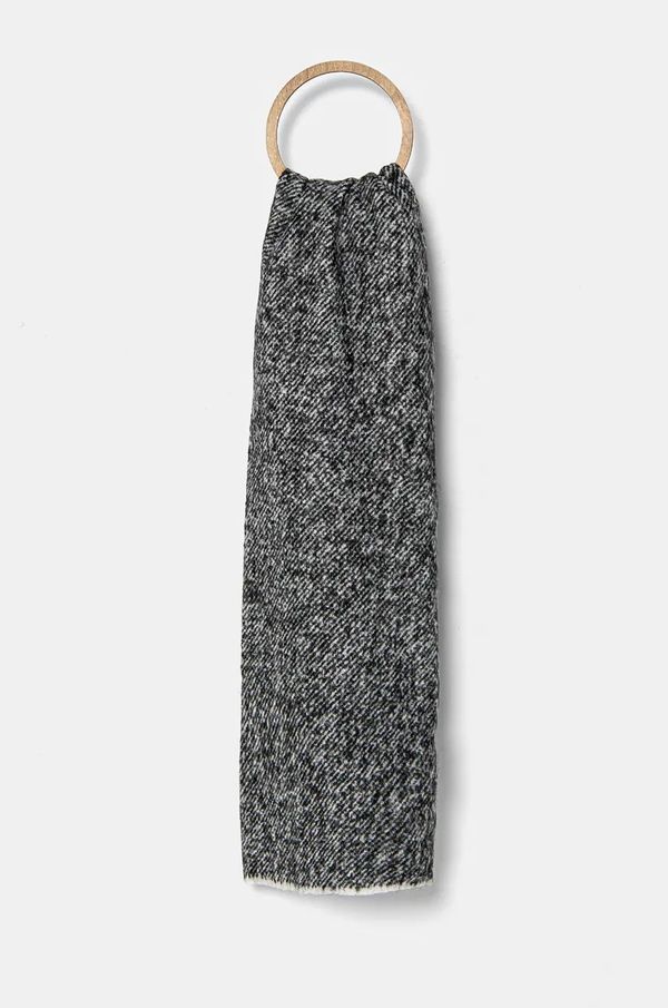 Calvin Klein Kratki šal s primjesom vune Calvin Klein boja: crna, bez uzorka, K60K612613