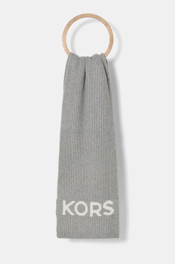 MICHAEL Michael Kors Kratki šal s primjesom vune MICHAEL Michael Kors boja: siva, bez uzorka, 539877