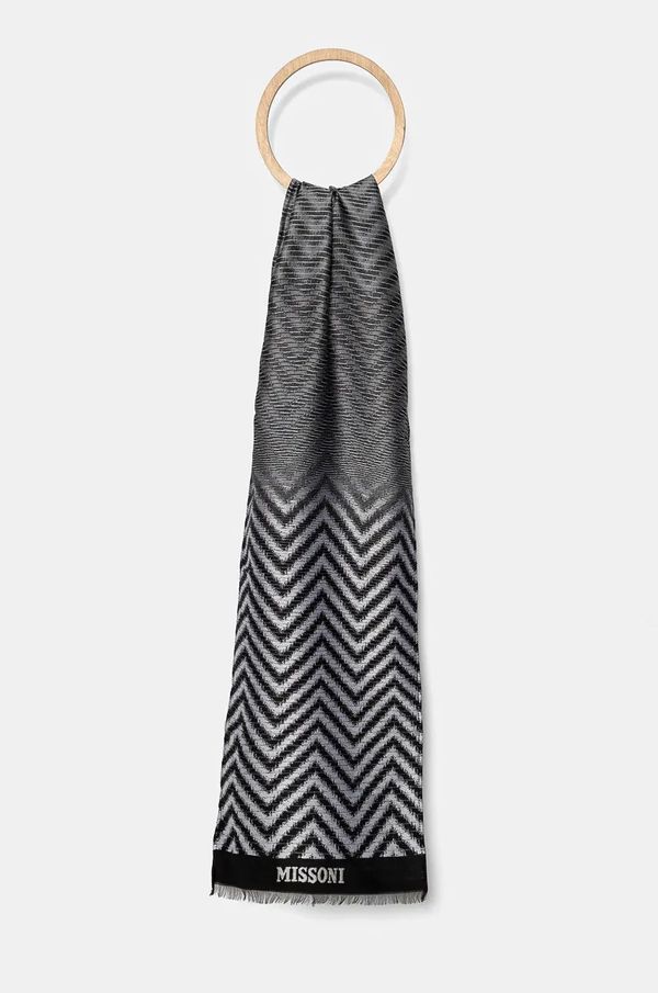 Missoni Kratki šal s primjesom vune Missoni s uzorkom, SAXRWMD9887