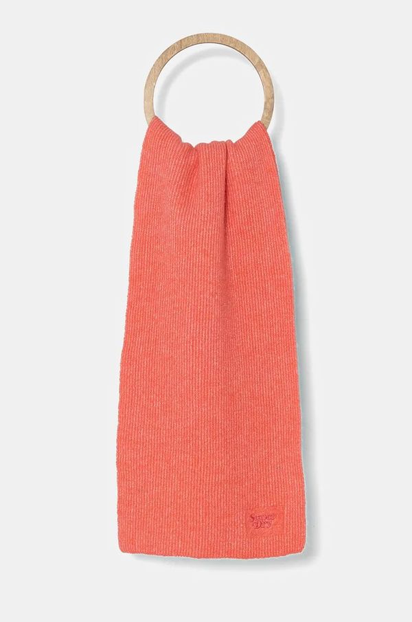 Superdry Kratki šal s primjesom vune Superdry boja: ružičasta, bez uzorka, Y9310080A-OU3