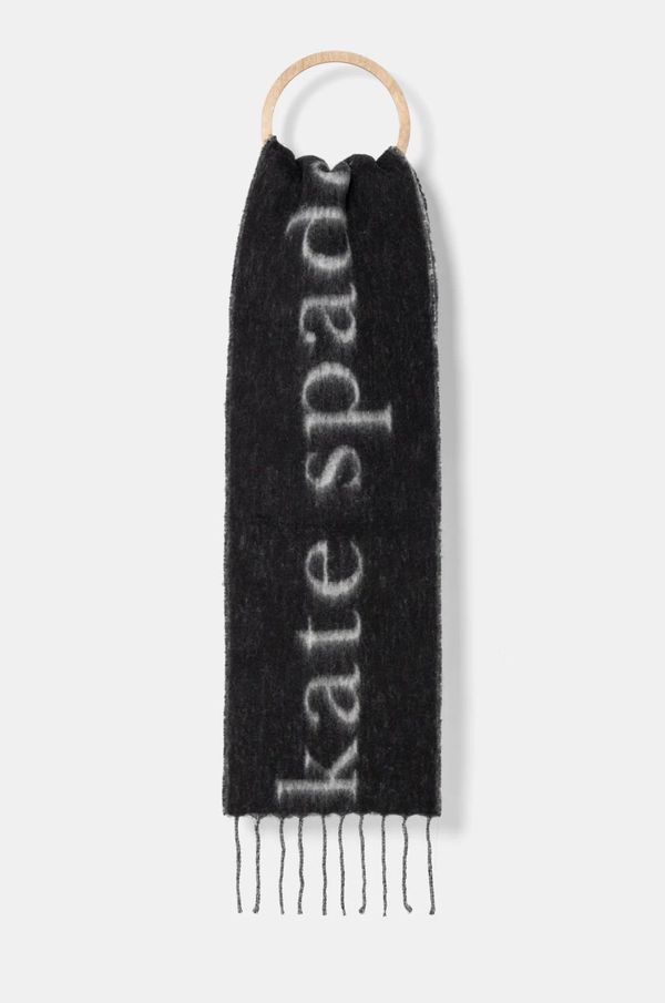 Kate Spade Kratki vuneni šal Kate Spade boja: crna, s uzorkom, 29KS1004503