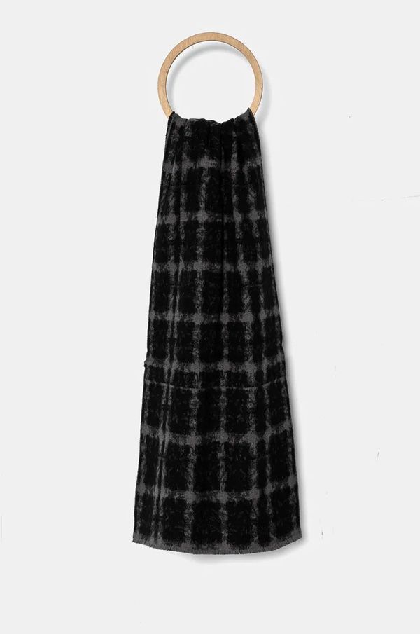 Zadig&Voltaire Kratki vuneni šal ZADIG&VOLTAIRE boja: siva, s uzorkom, OWSC00494