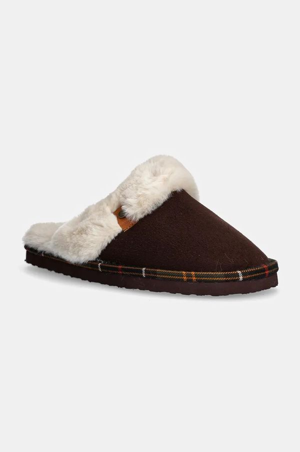 Barbour Kućne papuče Barbour Claudia boja: smeđa, LSL0033BR92