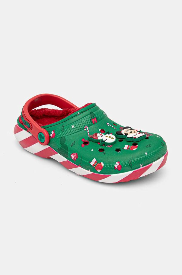 Crocs Kućne papuče Crocs Classic Mickey Xmas Lined Clog boja: zelena, 210813