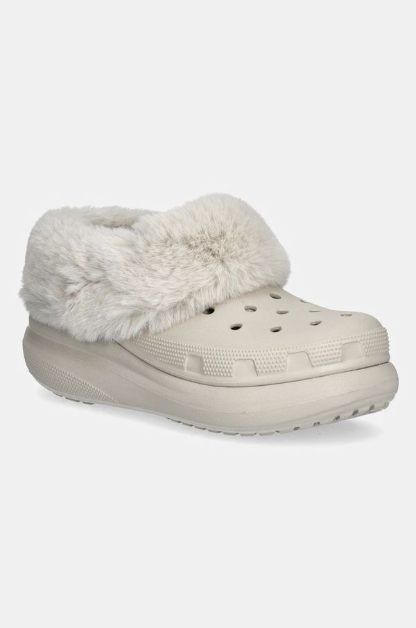Crocs Kućne papuče Crocs Furever Crush Clog boja: bež, 208446