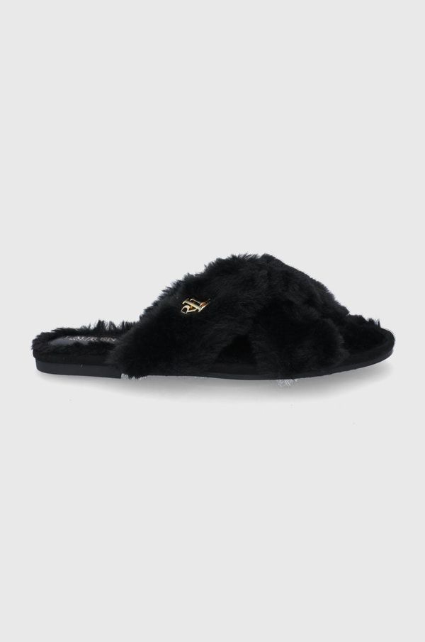 Lauren Ralph Lauren Kućne papuče Lauren Ralph Lauren boja: crna