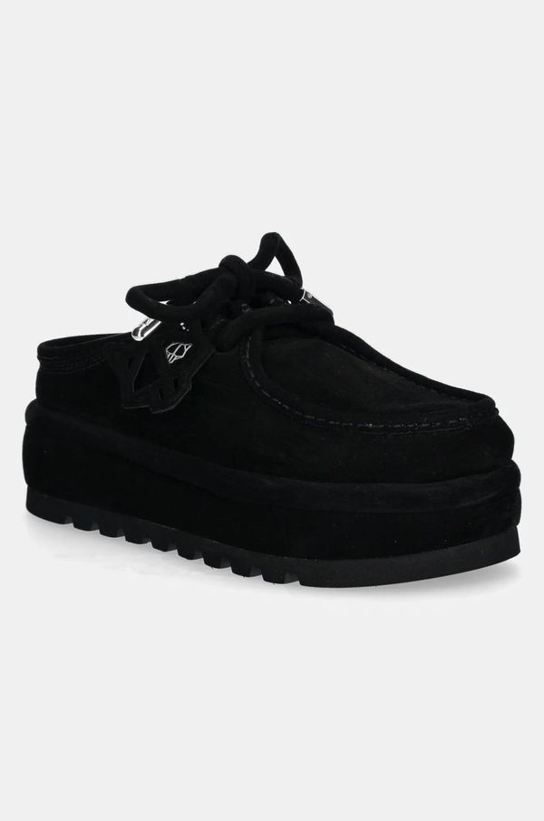 Naked Wolfe Kućne papuče od brušene kože Naked Wolfe Blizzard boja: crna, Blizzard Suede Shearling Black