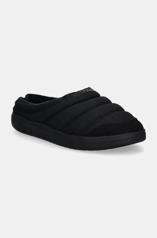 Tommy Hilfiger Kućne papuče Tommy Hilfiger COMFORT WARM TEXTILE HOUSE SHOE boja: crna, FM0FM05158