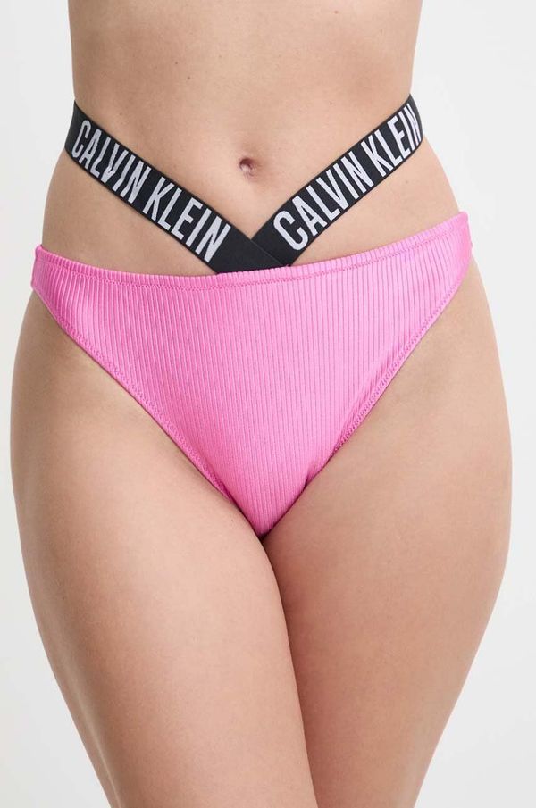 Calvin Klein Kupaće gaćice Calvin Klein boja: ružičasta, lagano učvršćene košarice, KW0KW02391
