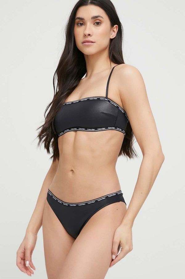 Calvin Klein Kupaći grudnjak Calvin Klein boja: crna, lagano učvršćene košarice