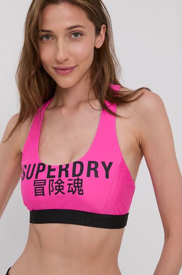 Superdry Kupaći grudnjak Superdry boja: ružičasta