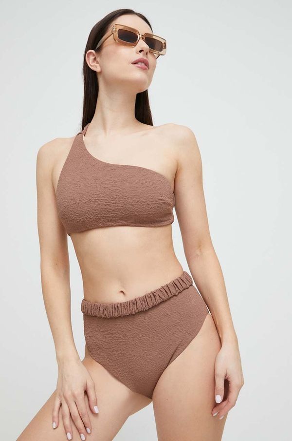 Undress Code Kupaći grudnjak Undress Code boja: smeđa, mekane košarice