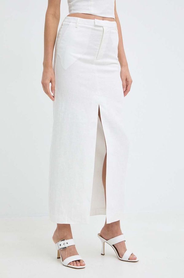 Bardot Lanena suknja Bardot SITA boja: bijela, maxi, ravna, 59262SB