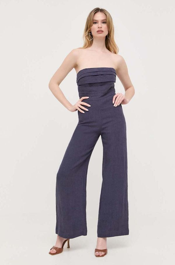 Bardot Laneni kombinezon Bardot boja: tamno plava, cold shoulder