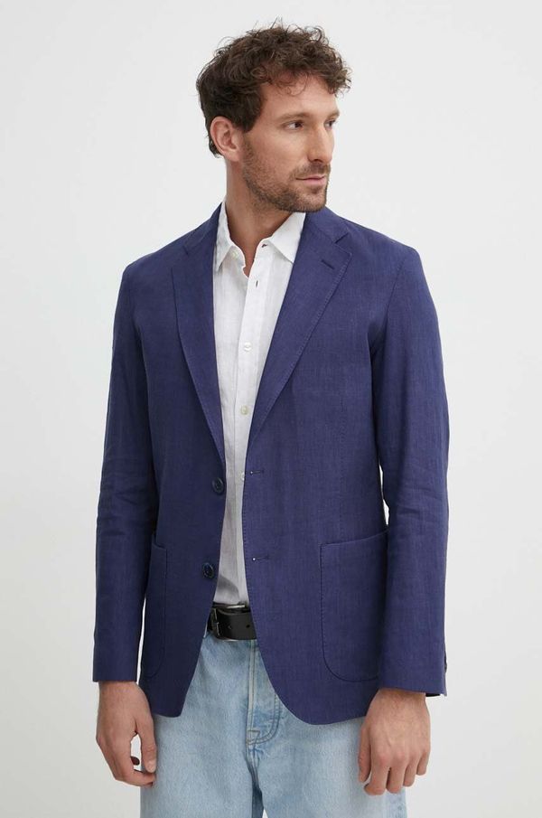 Tommy Hilfiger Laneni sako Tommy Hilfiger boja: tamno plava, MW0MW35214
