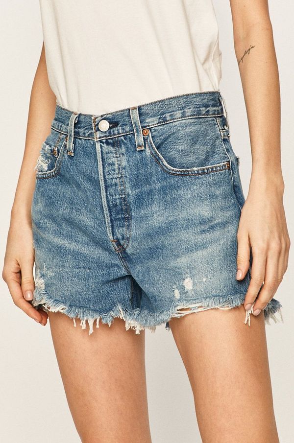 Levi's Levi's - Traper kratke hlače 56327.0081-MedIndigoW