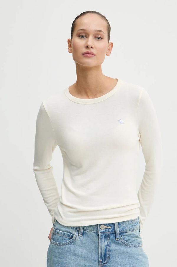 Abercrombie & Fitch Majica dugih rukava Abercrombie & Fitch za žene, boja: bež, KI139-4833