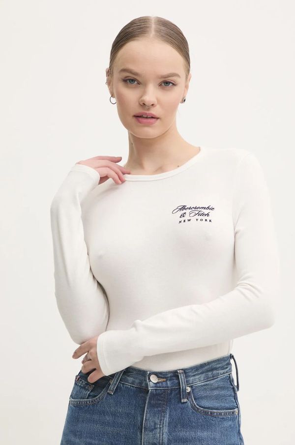 Abercrombie & Fitch Majica dugih rukava Abercrombie & Fitch za žene, boja: bež, KI157-4309