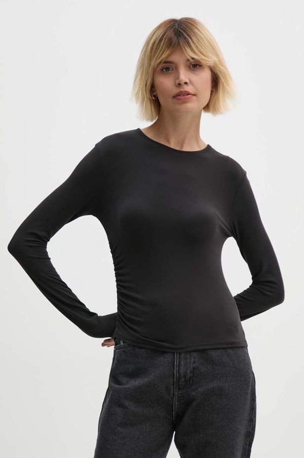 Calvin Klein Jeans Majica dugih rukava Calvin Klein Jeans za žene, boja: crna, J20J224065