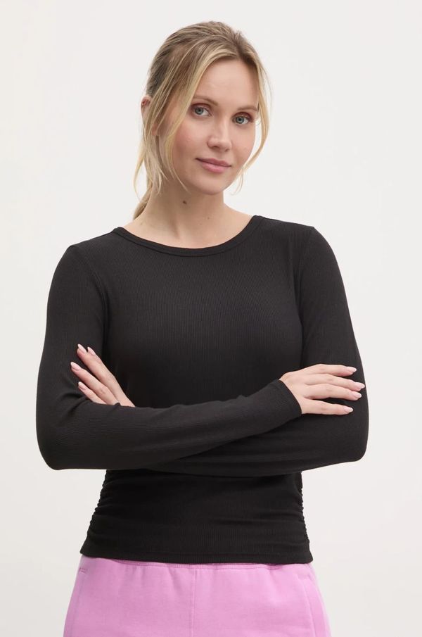 DKNY Majica dugih rukava Dkny za žene, boja: crna, DP5T9985