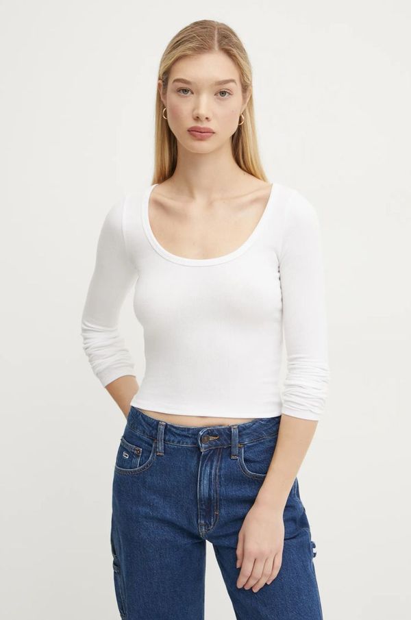 Hollister Co. Majica dugih rukava Hollister Co. za žene, boja: bež, KI339-3683