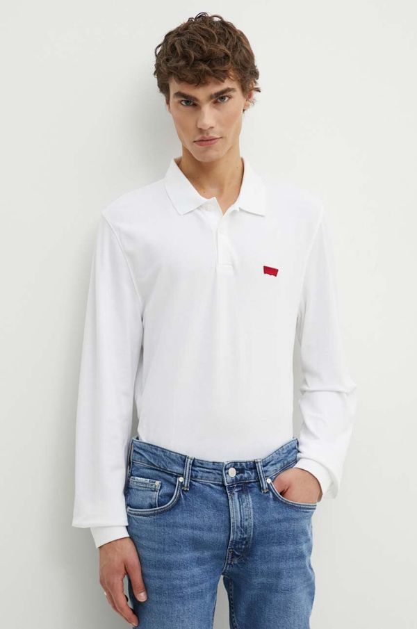 Levi's Majica dugih rukava Levi's za muškarce, boja: bijela, bez uzorka, A5797