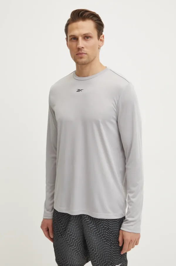 Reebok Majica dugih rukava Reebok za muškarce, boja: siva, 100216546