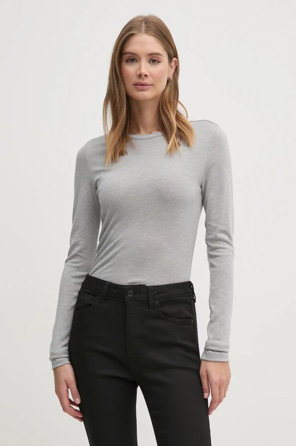 Calvin Klein Majica dugih rukava s dodatkom vune Calvin Klein boja: siva, K20K208094