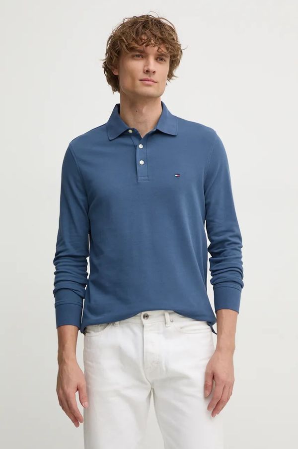 Tommy Hilfiger Majica dugih rukava Tommy Hilfiger za muškarce, boja: tamno plava, bez uzorka