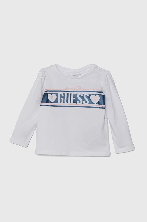 Guess Majica dugih rukava za bebe Guess boja: bijela, A4YI06 K6YW4