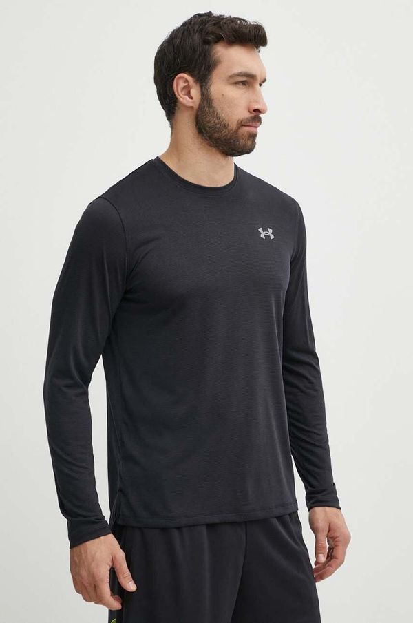 Under Armour Majica dugih rukava za trčanje Under Armour Streaker boja: crna, bez uzorka