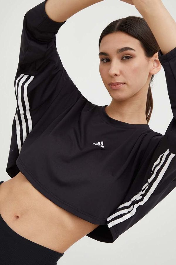 adidas Majica dugih rukava za trening adidas Hyperglam boja: crna