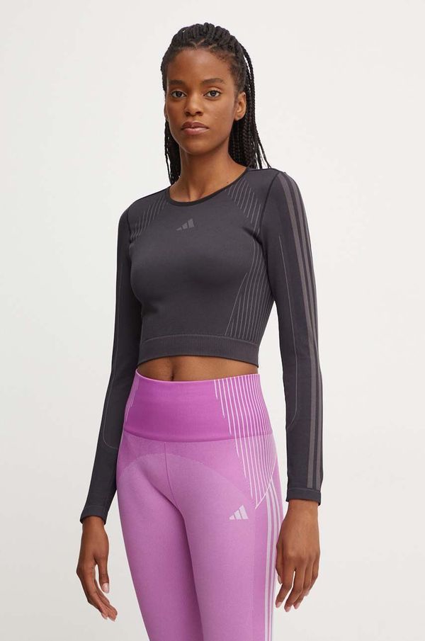 adidas Performance Majica dugih rukava za trening adidas Performance Knit boja: crna, IX6994
