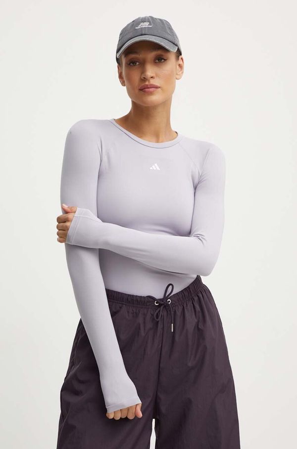 adidas Performance Majica dugih rukava za trening adidas Performance Techfit boja: ljubičasta, IX3262