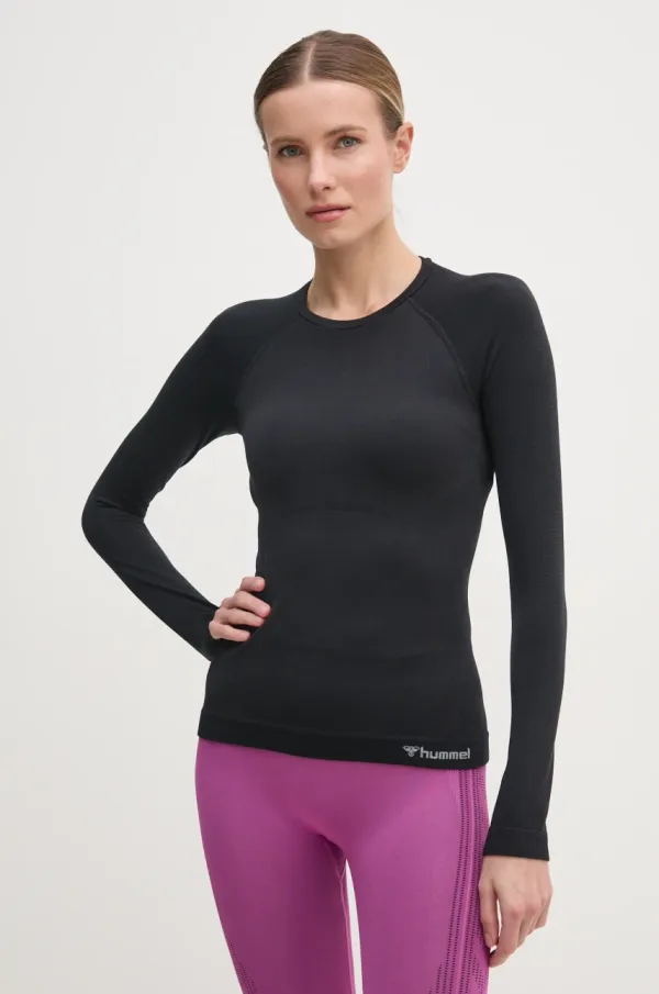 Hummel Majica dugih rukava za trening Hummel Clea boja: crna, 214533