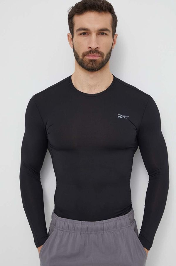 Reebok Majica dugih rukava za trening Reebok boja: crna, bez uzorka, 100070385