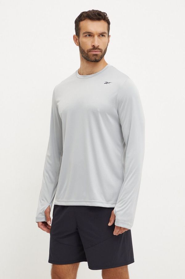 Reebok Majica dugih rukava za trening Reebok boja: siva, bez uzorka, 100071041
