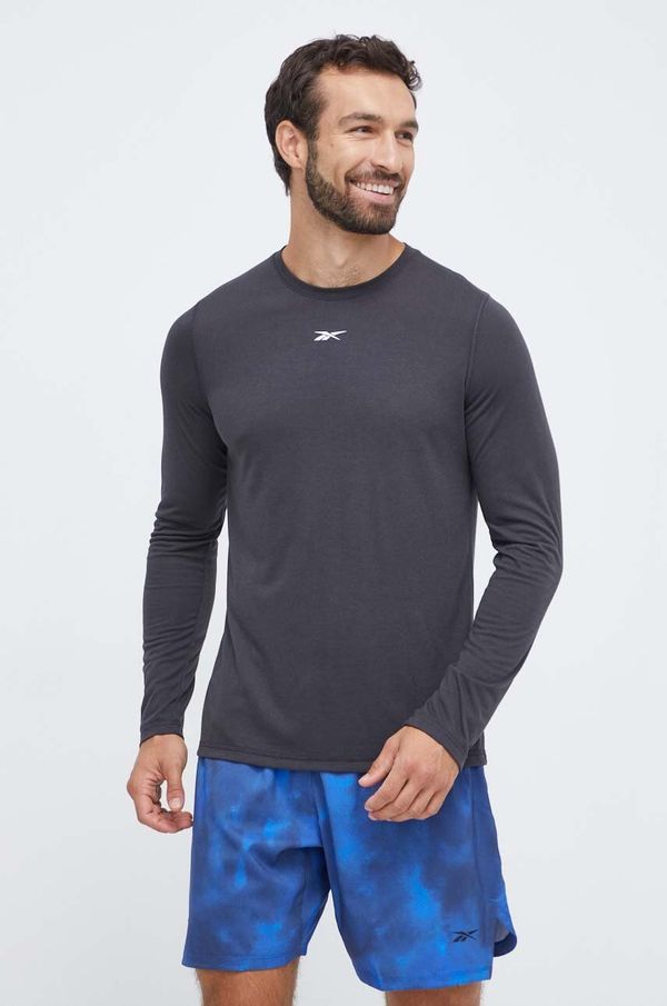 Reebok Majica dugih rukava za trening Reebok boja: siva, bez uzorka