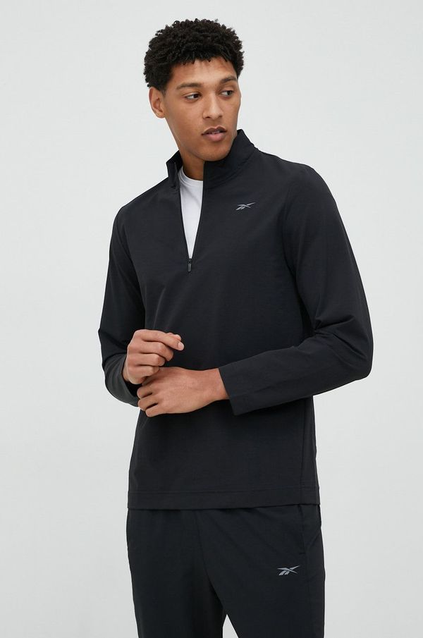 Reebok Majica dugih rukava za trening Reebok Performance za muškarce, boja: crna, glatka