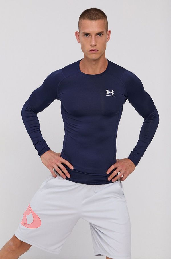 Under Armour Majica dugih rukava za trening Under Armour boja: tamno plava, bez uzorka, 1361524