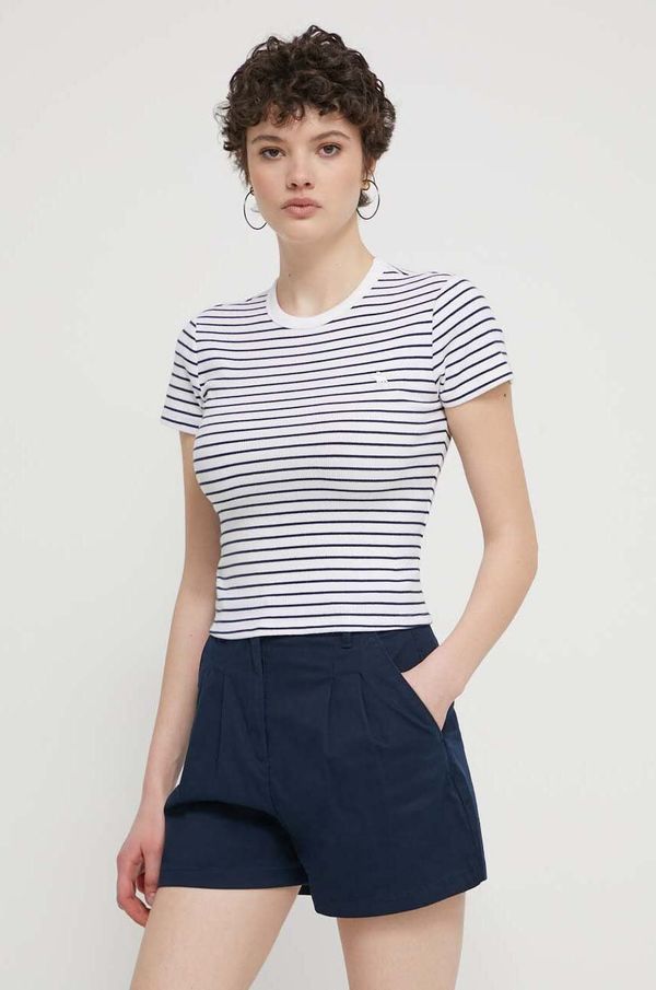 Abercrombie & Fitch Majica kratkih rukava Abercrombie & Fitch za žene, boja: tamno plava