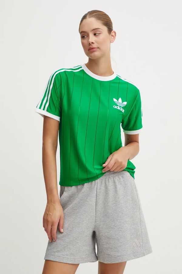 adidas Originals Majica kratkih rukava adidas Originals Adicolor za žene, boja: zelena, IY7227